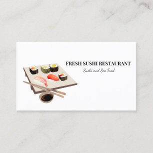 Sushi Visrestaurant Chef  Visitekaartje