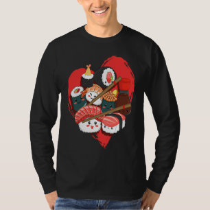 Sushi voor mannen Miso Maki Japan Wasabi Nigiri Vi T-shirt