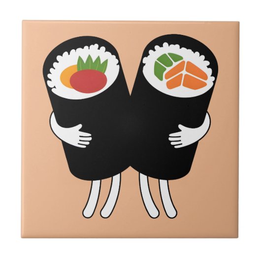 Sushi Wals Tegeltje (Voorkant)