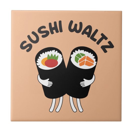Sushi Wals Tegeltje (Voorkant)