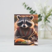 sushi-wasbeer briefkaart (Staand voorkant)