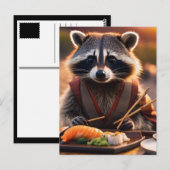 sushi-wasbeer briefkaart (Voorkant / Achterkant)