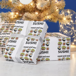 Sushi zoet en zure sushi cadeaupapier