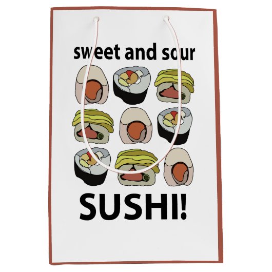 Sushi zoet en zure sushi medium cadeauzakje (Voorkant)
