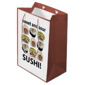 Sushi zoet en zure sushi medium cadeauzakje (Achterkant Gekanteld)
