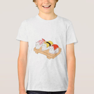Sushimeow: Purrfectie op een Schotel Tri-Blend Shirt
