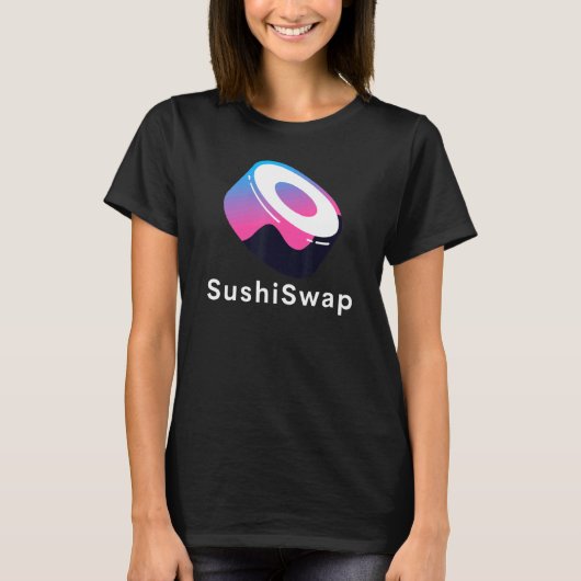Sushiswap Token Crypto Ethereum Dex Defi Sushi T-shirt (Voorkant)