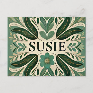 SUSIE ~ Oozing Pastels ~ 3D Fractal Design ~ Briefkaart