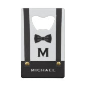 Suspenders & Bowtie Name Monogram (Devant)