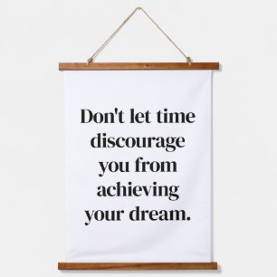 Suspendue Atteindre votre rêve Bois tapissé Tapisserie mural