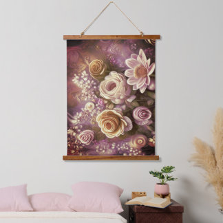 Suspendue Beau Motif Fleur Acrylique Suspendu Tapisserie