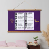 Suspendue Belle Tapisserie des Dix Commandements Hébreux (Chambre à coucher)