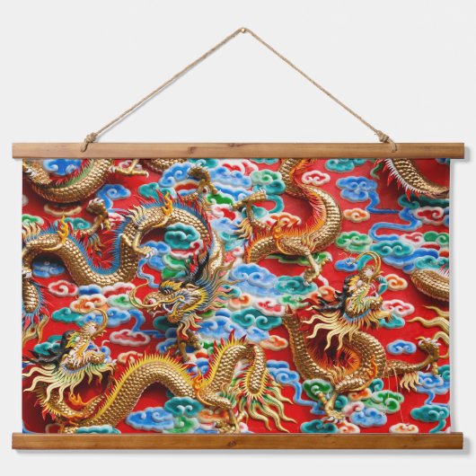 Suspendue dragons temple tapisserie (Devant)