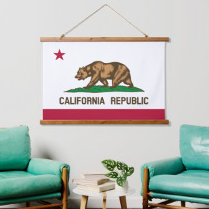 Suspendue Drapeau californien, Tapisserie californienne patr