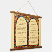 Suspendue La Tapisserie des dix commandements (Angulaire)