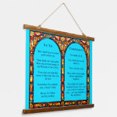 Suspendue La Tapisserie des dix commandements (Angulaire)