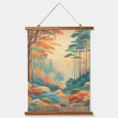 Suspendue nature moderne paysage suspendu mur art Tapisserie (Recto)