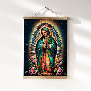 Suspendue notre dame de la tapisserie de Guadalupe