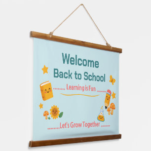 Suspendue Retour à l'école Tapisserie Bienvenue Décoration d