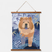 Suspendue Tapisserie à boue lisse INDIGO (Recto)