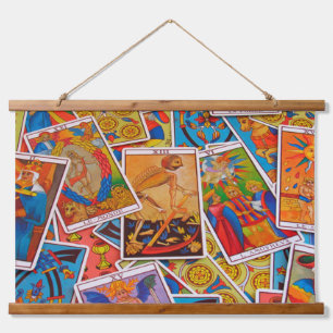 Suspendue tapisserie de cartes tarot