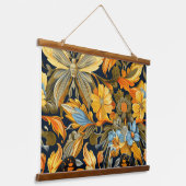 Suspendue Tapisserie de vol psychédélique Botanique (Angulaire)