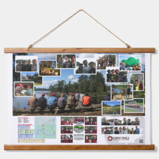 Suspendue Tapisserie des sentiers de canot 2017 Voyage au Ca