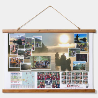 Suspendue Tapisserie des sentiers de canot 2018 Voyage au Ca