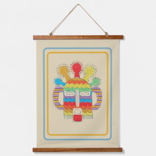 Suspendue Tapisserie en Masque Diablo Huma - Arrière - plan 