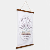 Suspendue Tapisserie Fleurs du Jardin de Lavande (Angulaire)