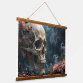 Suspendue Tapisserie florale du crâne (Angulaire)