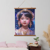 Suspendue Tapisserie perle (Chambre à coucher)