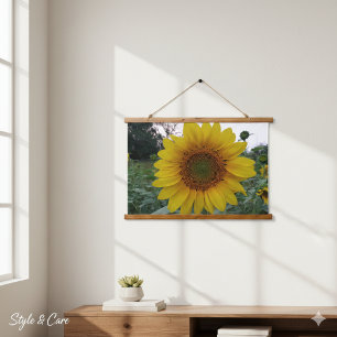 Suspendue Tapisserie Photo Tournesol Lumineux pour Décoratio
