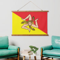 Tapisserie Sicile Patriotique, Drapeau Sicilien en