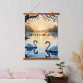 Suspendue Tapisserie Swan Couple (Chambre à coucher)