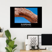 SUSPENSE affiche démotivante (Bureau à domicile)