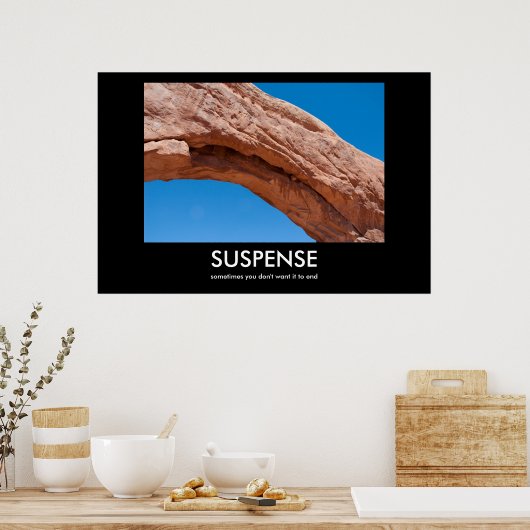 SUSPENSE affiche démotivante (Cuisine)