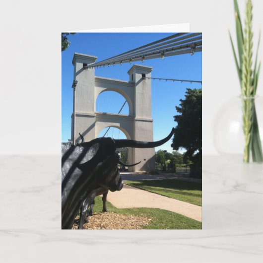 Suspensie Bridge, Waco, TX Poster Kaart (Voorkant)