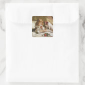 Suspensie, poster vierkante sticker (Tas)