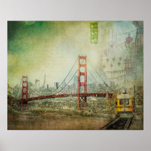 Suspension - Golden Gate Bridge Collections Poster