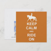 SUSPENSION KEEP CALM 5.25 x 5.25 carte (Devant / Derrière)