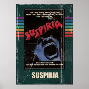 Suspiria 1977 Horror Movie VHS Style Poster