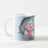 Süße Wintertasse 3D Koffiemok (Links)