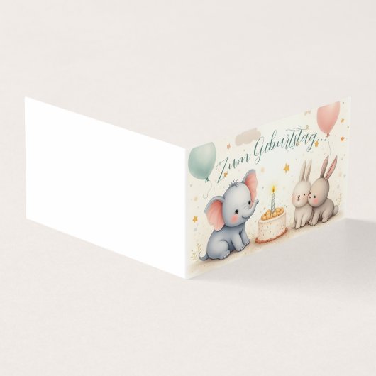 Süßer Geburtstagsgruß mit Tierfreunden (Outside)