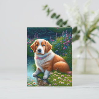 Süßer Hund Briefkaart