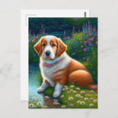Süßer Hund Briefkaart (Voorkant / Achterkant)