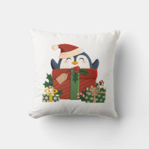 Süßer Pinguin wünscht frohe Weihnachten