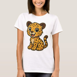 Süßes Baby-Geparden-Design T-shirt