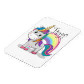 Süßes Einhorn Unicorn mit großen Augen Magneet (Linkerzijde)