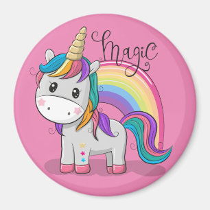 Süßes Einhorn Unicorn mit großen Augen Magneet